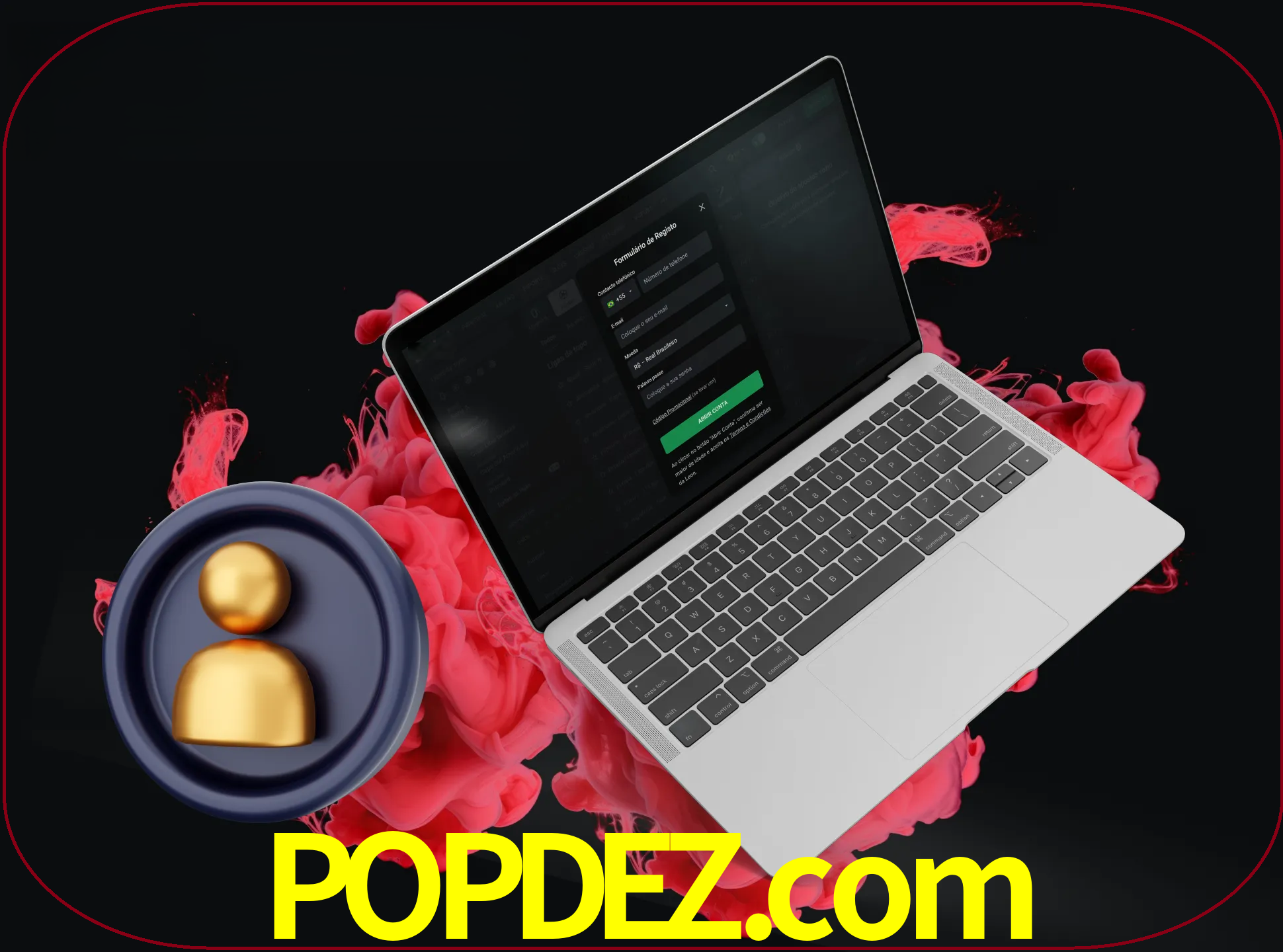 No cabeçalho do site popdez, clique no botão que o levará a um formulário especial onde terá de introduzir as suas informações actuais.